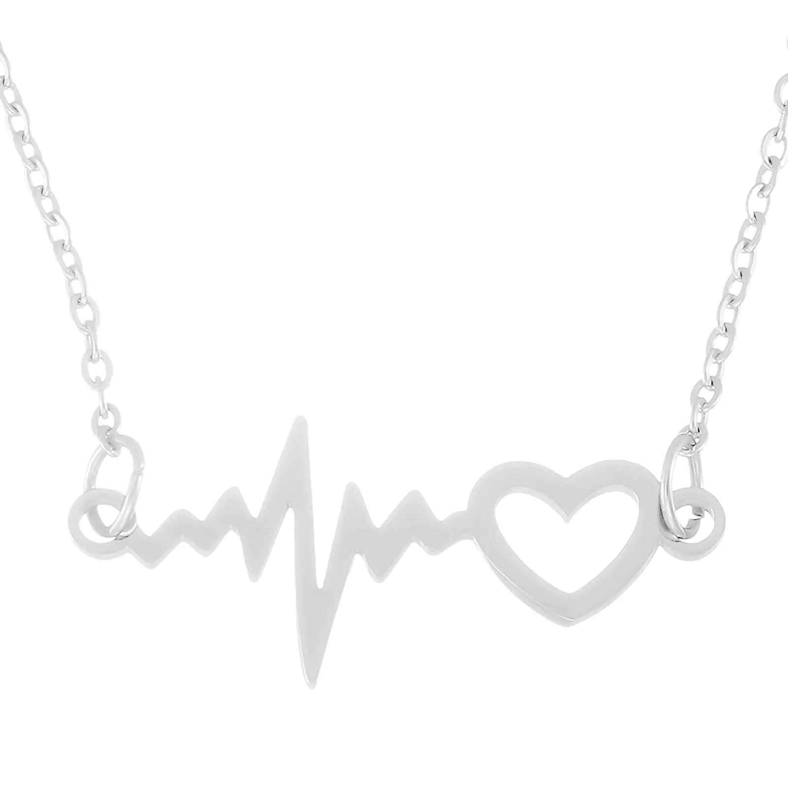 HUTIMY Heartbeat Necklace for Women Couples Pulse Heartbeat Necklaces Lifeline Heart Necklace