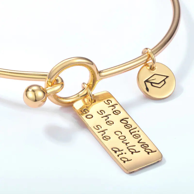 Fashion Graduation Bracelet for Women - S925 Silver & 9K Gold