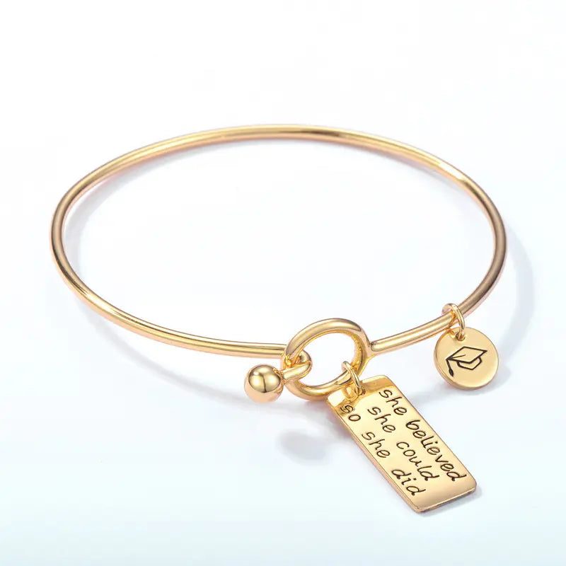 Fashion Graduation Bracelet for Women - S925 Silver & 9K Gold