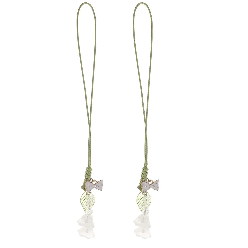 PartyKindom 2 PCS Phone Charm Kawaii Flower Phone Accessories Charm String Kawaii Phone Charm Hook Cute Phone Charms Aesthetic for Women Girl
